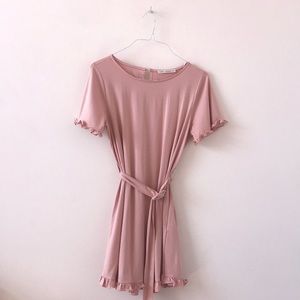 selfie leslie blush belt dress